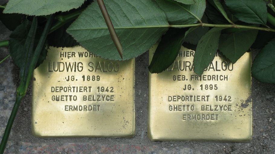 Stolpersteine für Ludwig Salgo und seine Frau Salgo
