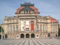 Das Opernhaus in Chemnitz am Theaterplatz