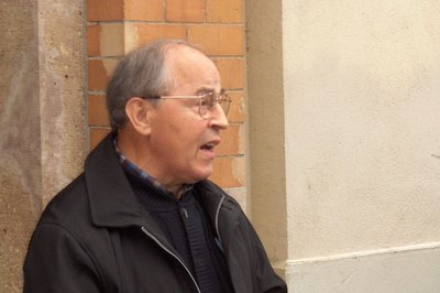 Siegmund Rotsteine bei einer Stolpersteinverlegung 2008