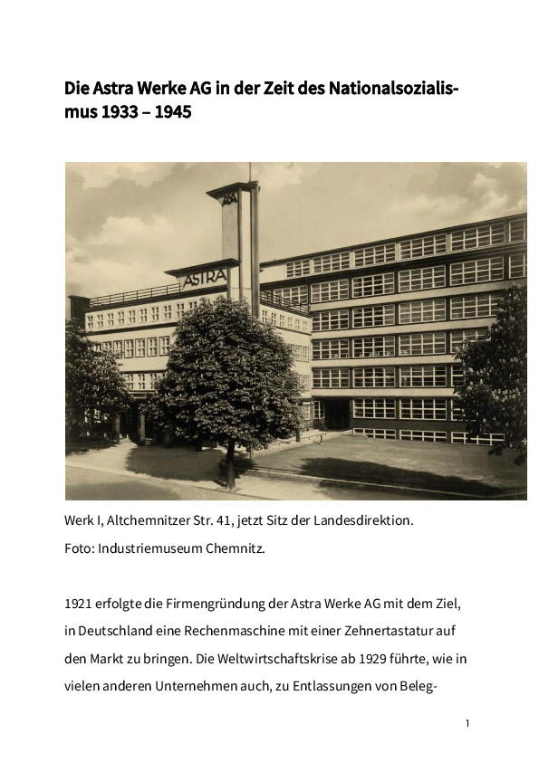 Ausstellung Astra Werke