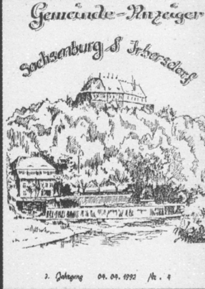 Gemeindeanzeiger von Sachsenburg-Irbersdorf vom April 1992