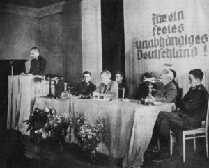 Gründungskonferenz des NKFD mit Ernst Hadermann