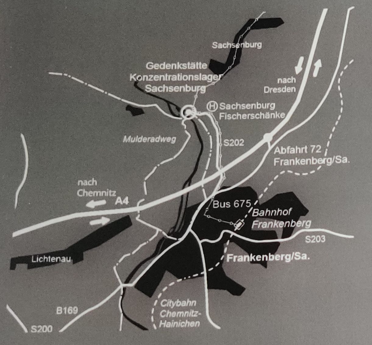 Anfahrt zum KZ Sachsenburg